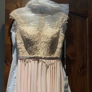 Full length beaded gown